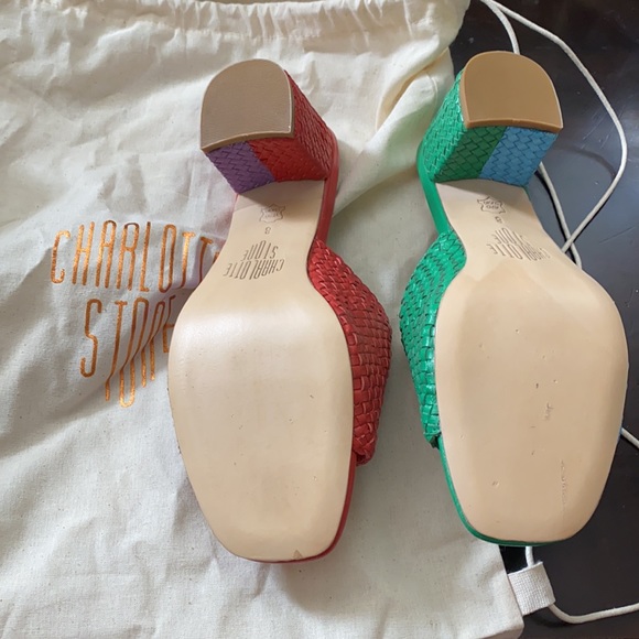 Charlotte Stone Lenu Mules in Tropical - Picture 2 of 3